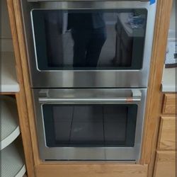 Cafe 30 in. Smart Double Electric Wall Oven with Convection Self-Cleaning in Stainless Steel