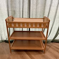 wooden changing table 