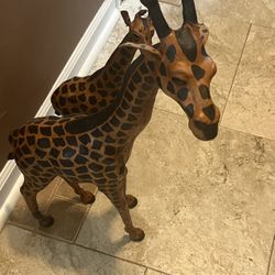 Leather Wrap Giraffes (pls Read Description Below)