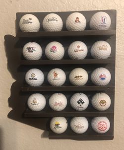 Arizona State Golf Ball Display with 19 Golf balls