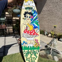 Betty Boop Decorative Surfboard