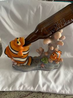 Funny fish wine bottle holder