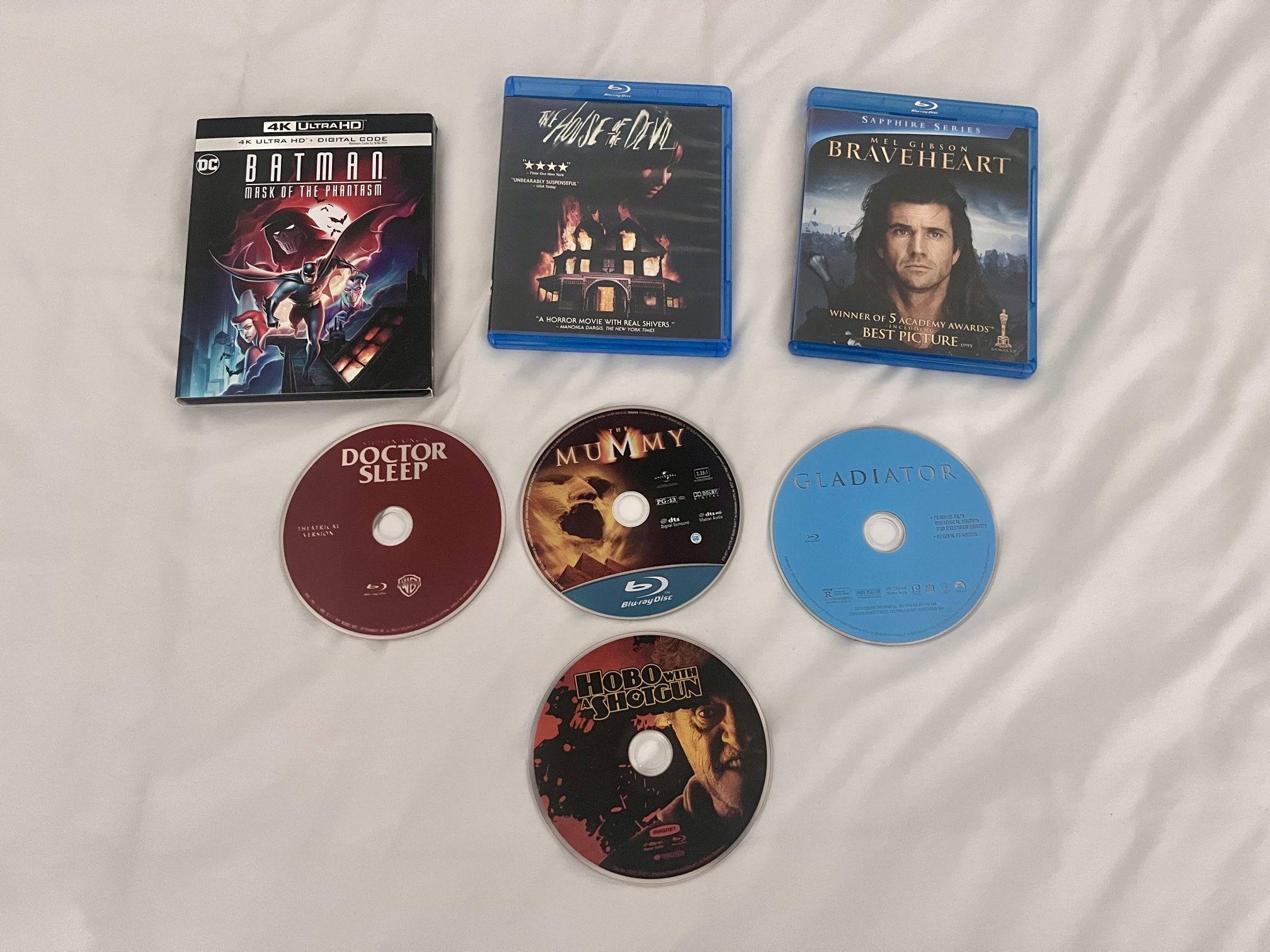 Blu Ray Movies ($10) Discs ($5)