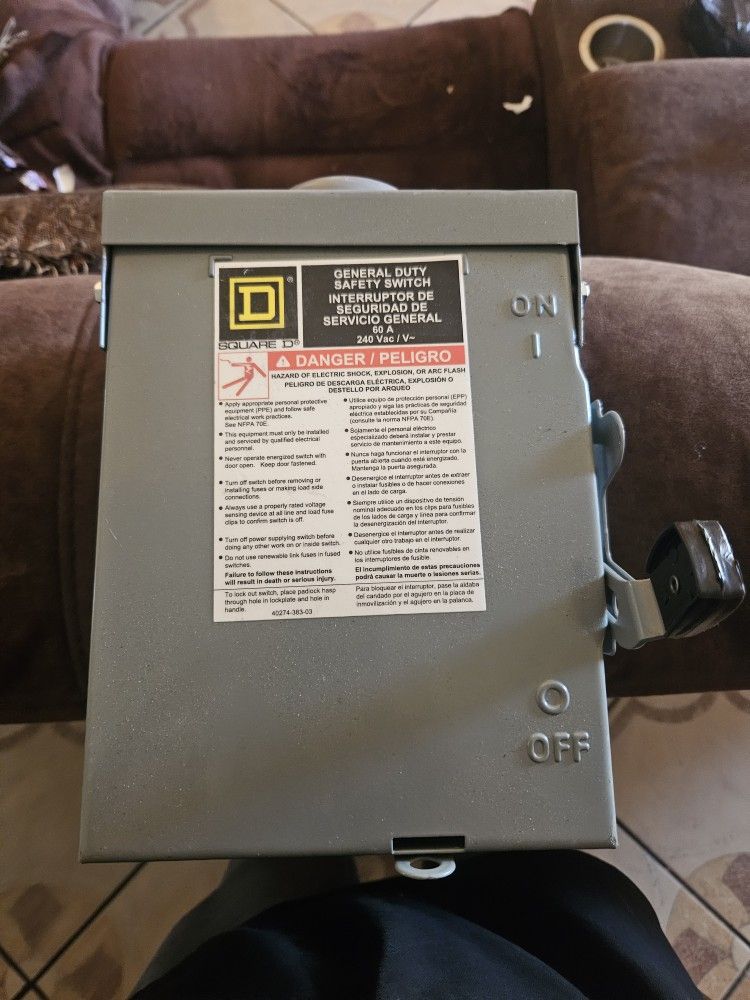 Square D 60 Amp Nonfused