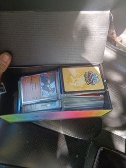 Box of pokemon cards.