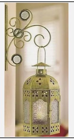 Partylite Tranquil Light Lantern With Candle Holder