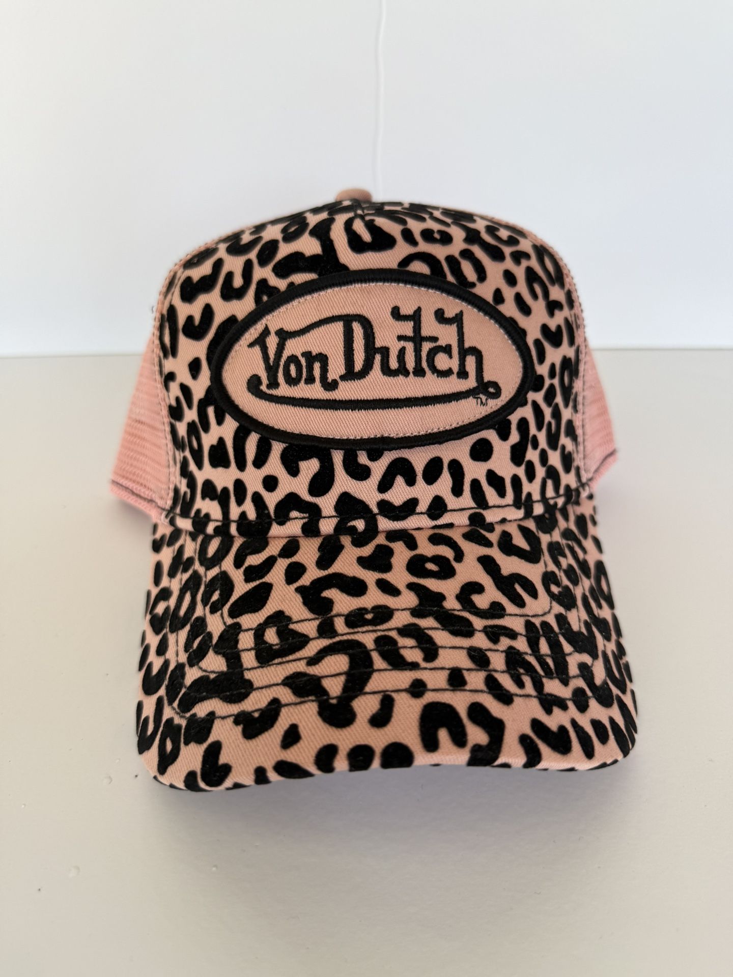 Von Dutch Pink Leopard Trucker Hat