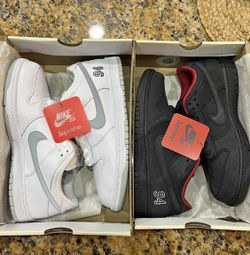 Nike Supreme Dunk Low 94 Metallic Silver & Black