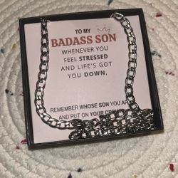 To My Son Necklace Gift 