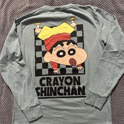 Small crayon shin chan men long sleeve shirt