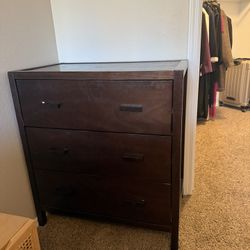 Brown Wood Dresser