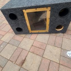 2 15 Inch Subwoofer Box Old School