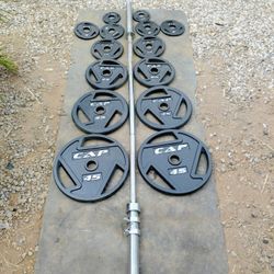 Olympic Weights 255lbs + Bar