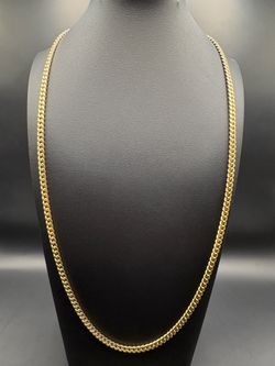 14K Cuban Chain 26.25” 4.8mm 45.11g