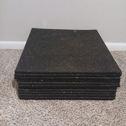 12 Impact Rubber Tiles, Utility Bench, Rubber Mat