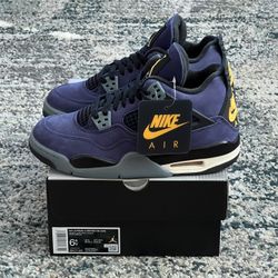 Jordan 4 Retro “Lakers” (Size 6.5y / 8 Women’s) 