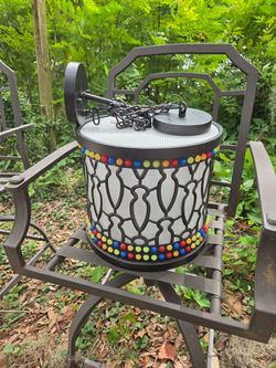 Decorative Pendant Light Fixture with Colorful Beads