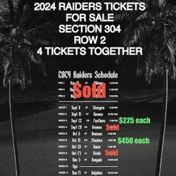 2024 Raiders Tickets