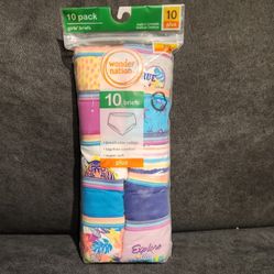 Girls Brief underwear 10 Pack, Size 10 Plus 