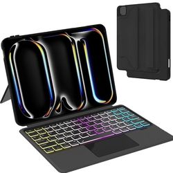 for iPad Pro 11 inch (M4) 2024 Detachable Keyboard Case 