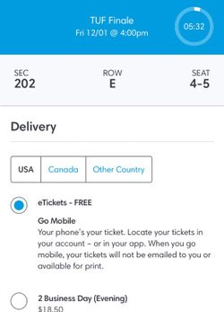 Ultimate Fight Championship tickets