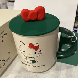 Starbucks Hello Kitty Mug With Lid And Box