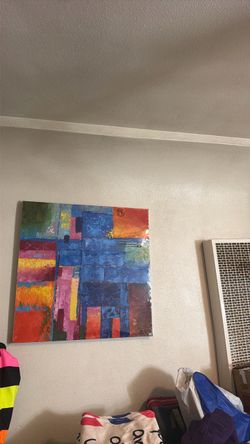 Original Abstract Colorful Canvas Painting