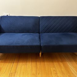 Blue futon Sofa