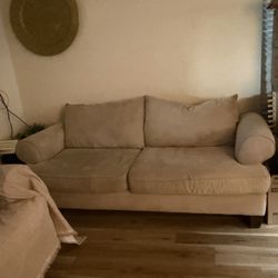 Beige Sofa And Loveseat Set