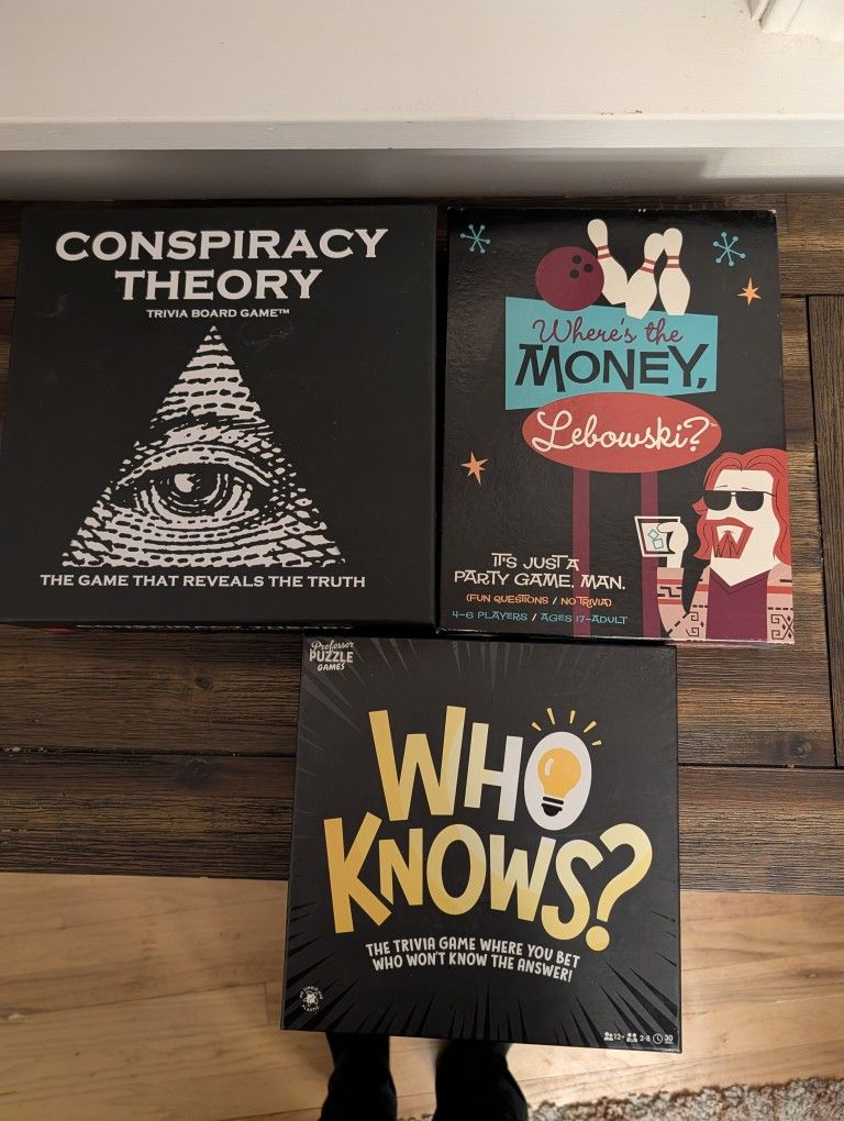 Three Board Games, Open But Not Played