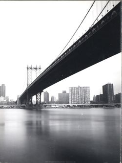 Photo art photography Manhattans Bridge NY black & white