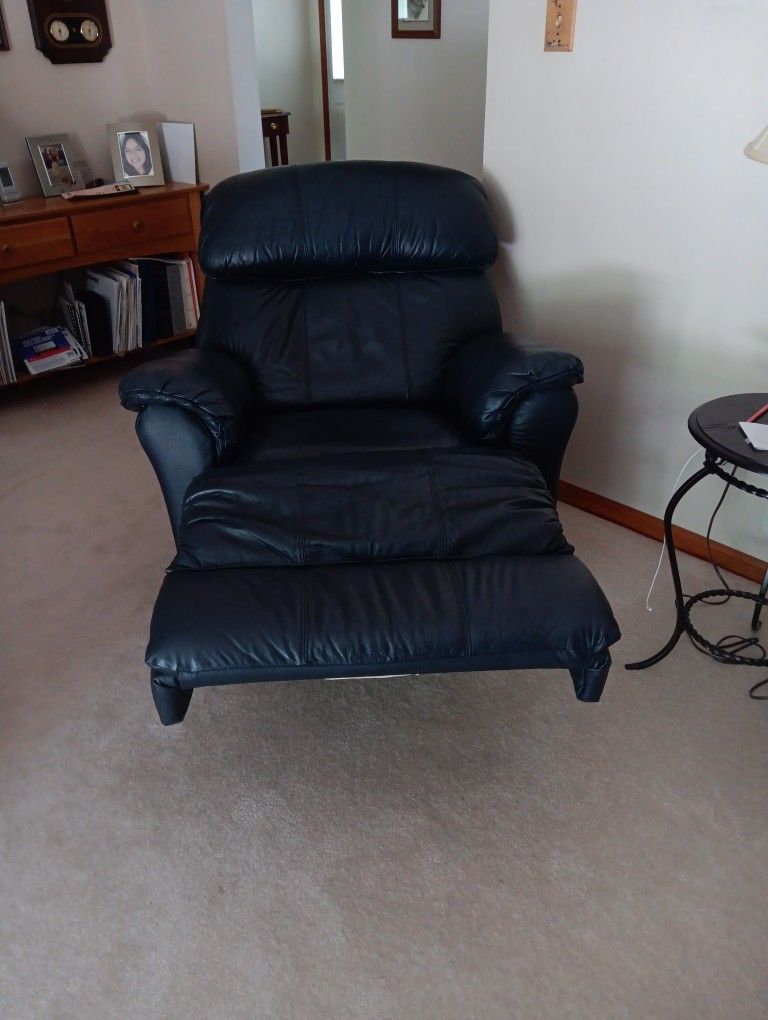 Navy Blue Recliner By Lane