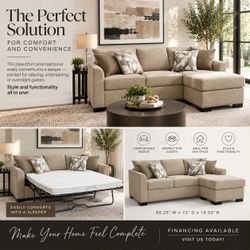 Comfortable Sleeper Sectional!!