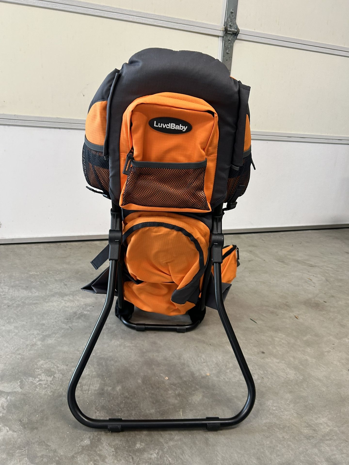Luvd Baby - Hiking Baby Carrier Backpack - Comfortable Toddler/Baby Backpack Carrier System with Diaper Change Pad, Insulated Pocket + Rain and Sun Ho