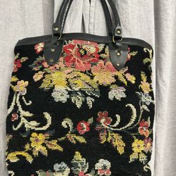 Needlepoint Purse Tote Bag 