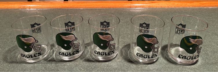 Philadelphia Eagles vintage 8 ounce glasses