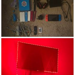 Switch, Wii, And TV Gaming Set Up