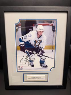 Sergei Federov Signed Picture, Framed