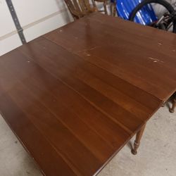 Antique cherry gate leg vintage dining table