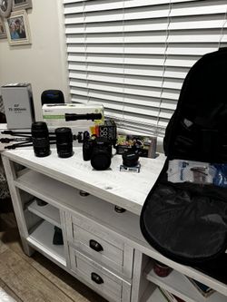 Canon Rebel T7 + Lenses + Filters + Camera Bag - Excellent Condition - Complete Kit
