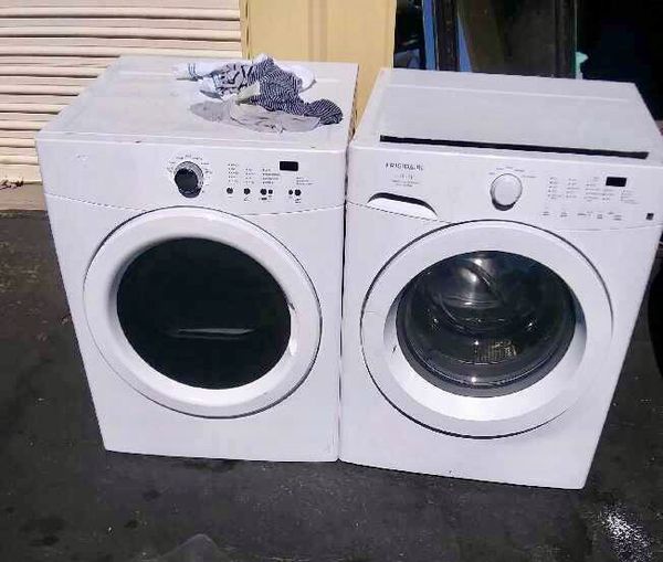 Like New Matching Frigidaire Front Load Washer &amp; Electric Dryer Set In