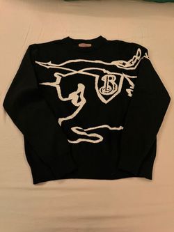 Burberry Black Knit Crewneck Sweater
