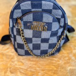 NEW Steve Madden Denim Block Dixie Backpack Purse