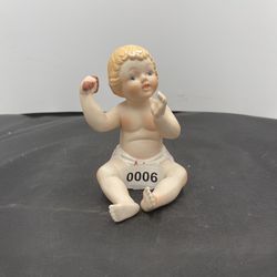 VINTAGE PIANO BABIES BISQUE PORCELAIN FIGURINE 5" TALL