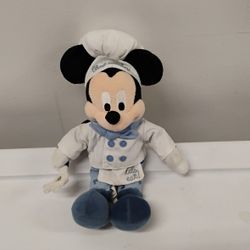 Authentic Original Disney Theme Parks Chef Mickey Beanie Plush