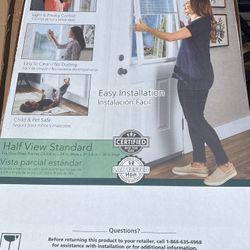 FLASH SALE! New in open box ODL White Cordless Add-On Blinds for Raised Frame Doorglass 21-3/4 in. Width x 65-3/4in. Height for sale. Measure the outs