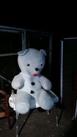 Huge Blue Bear stuffed animal
