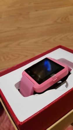 Pink smartwatch