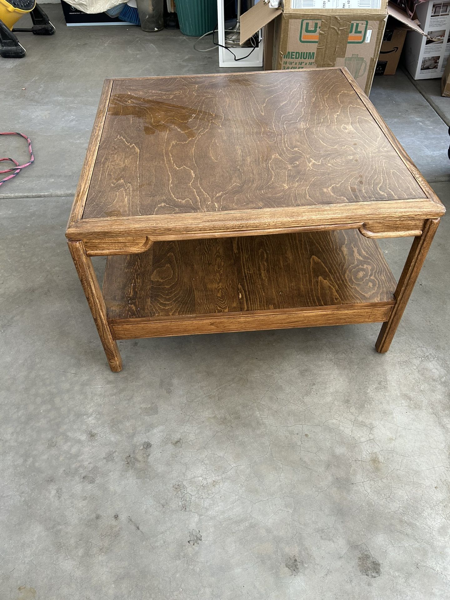Coffee Table With Extra Shelf And Drawer