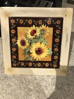 Sunflower trivet or wall hangings